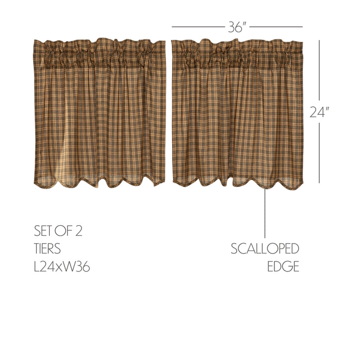 Cedar Ridge Tier Scalloped Set of 2 24x36