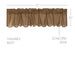 Cedar Ridge Valance Scalloped 16x72