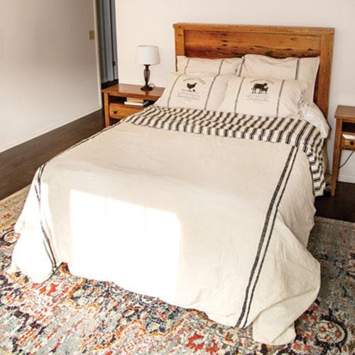 Farmhouse Stripe Duvet Cover Queen