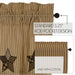 Farmhouse Star Applique Valance 16x60