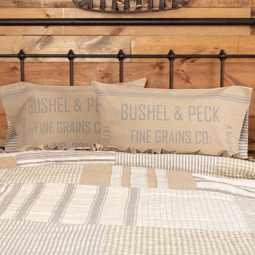 Grace Feed Sack Standard Pillow Case Set of 2 21x30