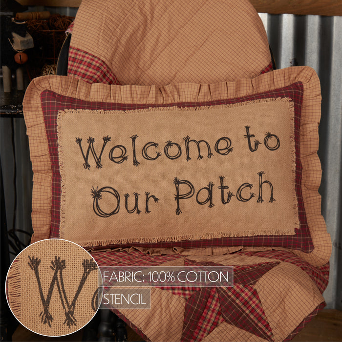 Landon Welcome to Our Patch Pillow 14x22