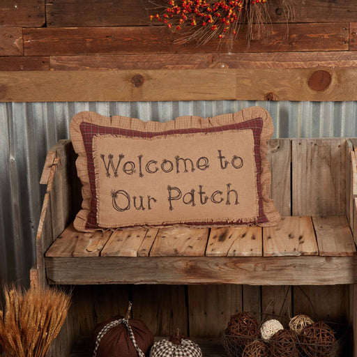 Landon Welcome to Our Patch Pillow 14x22