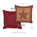 Ninepatch Star Quilted Pillow 12x12