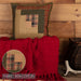 Tea Cabin Patch Pillow 12x12