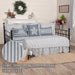 Sawyer Mill Blue Ticking Stripe 5pc Daybed Quilt Set (1 Quilt, 1 Bed Skirt, 3 Standard Shams)