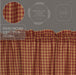 Burgundy Check Balloon Valance 15x60