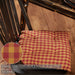 Burgundy Check Chair Pad