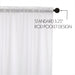 White Ruffled Sheer Valance 16x60