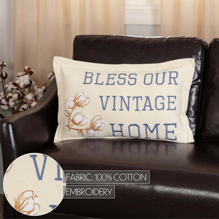 Ashmont Bless Our Vintage Home Pillow 14x22