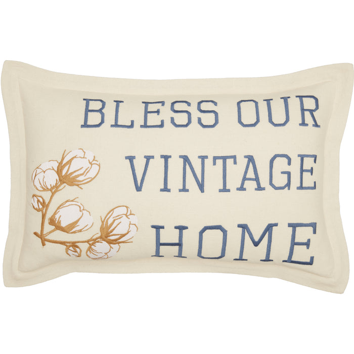 Ashmont Bless Our Vintage Home Pillow 14x22