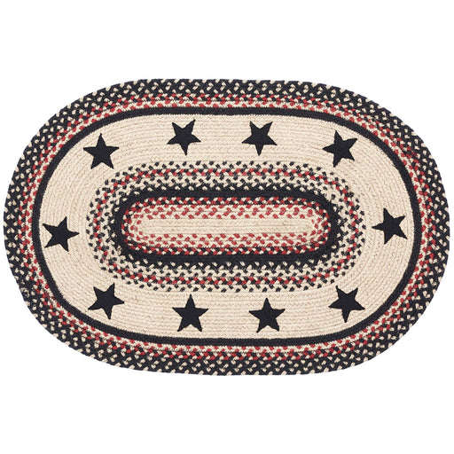 Colonial Star Jute Rug Oval w/ Pad 20x30