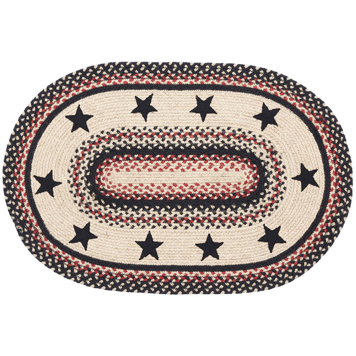 Colonial Star Jute Rug Oval w/ Pad 20x30