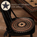 Colonial Star Jute Chair Pad Applique Star 15 inch Diameter