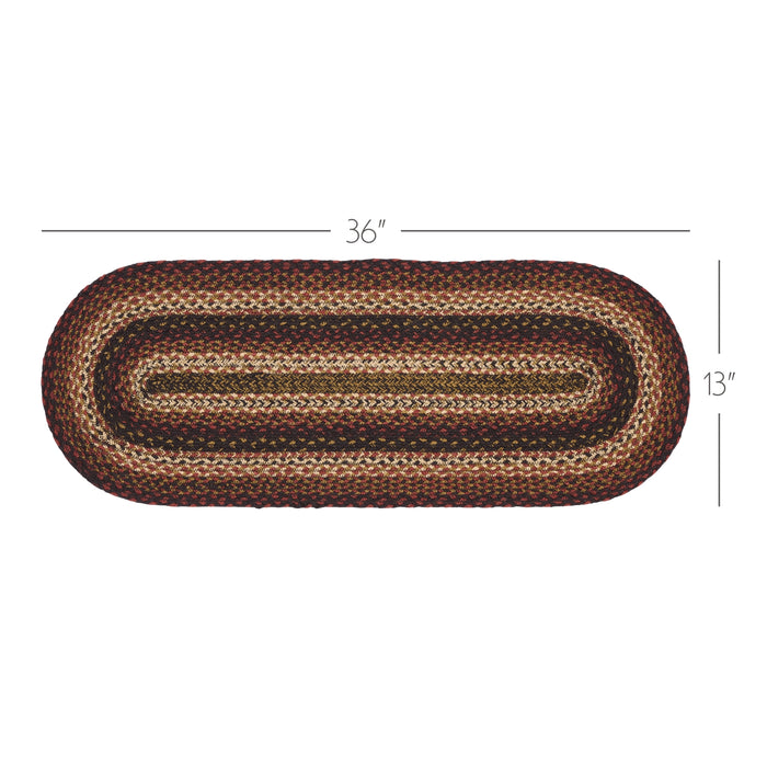 Beckham Jute Oval Runner 13x36