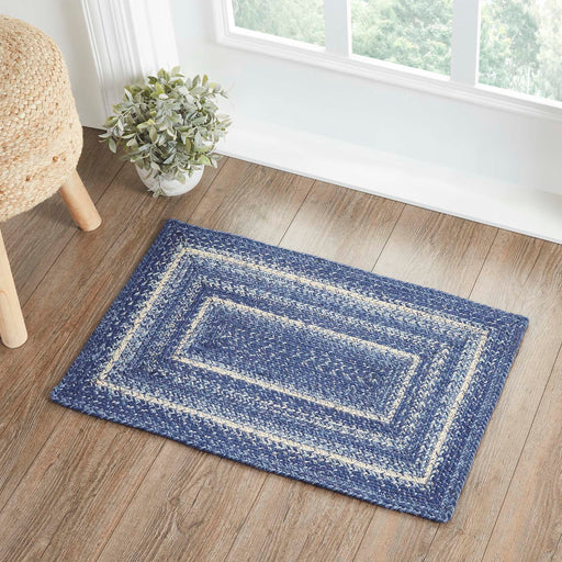 Great Falls Blue Jute Rug Rect w/ Pad 20x30