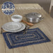 Great Falls Blue Jute Rect Placemat 12x18