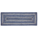 Great Falls Blue Jute Rect Runner 13x36