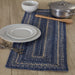 Great Falls Blue Jute Rect Runner 13x36