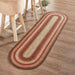 Ginger Spice Jute Rug/Runner Oval w/ Pad 22x72