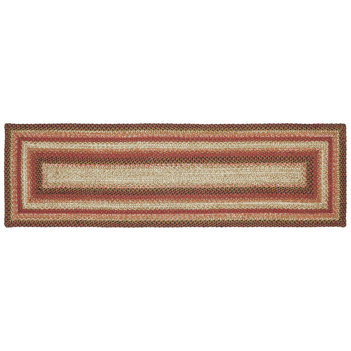 Ginger Spice Jute Rug/Runner Rect w/ Pad 22x72