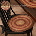 Ginger Spice Jute Chair Pad 15 inch Diameter