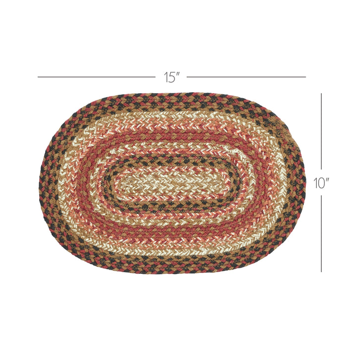 Ginger Spice Jute Oval Placemat 10x15