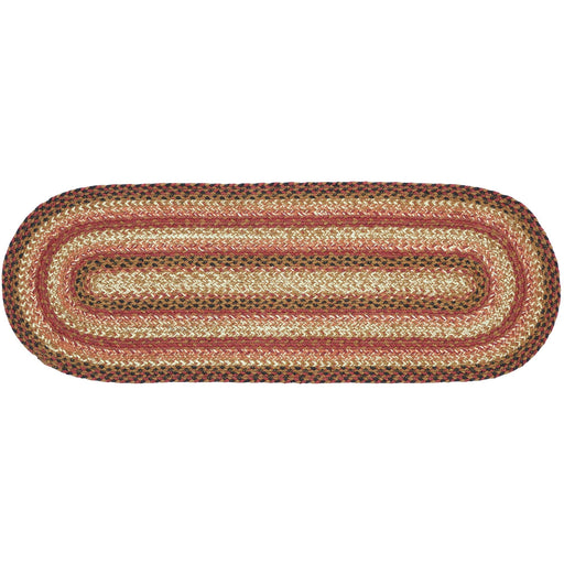 Ginger Spice Jute Oval Runner 13x36