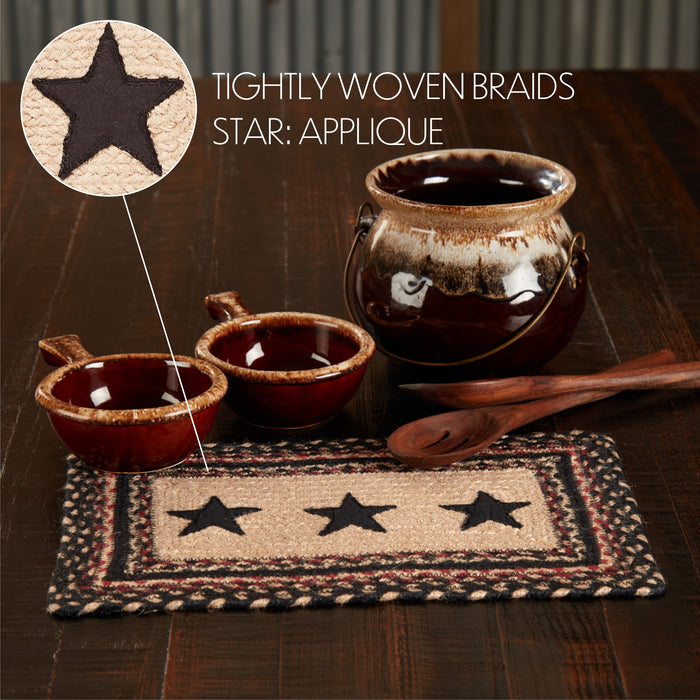 Colonial Star Jute Rect Placemat 10x15