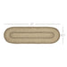 Cobblestone Jute Stair Tread Oval Latex 8.5x27