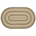 Cobblestone Jute Rug Oval w/ Pad 60x96