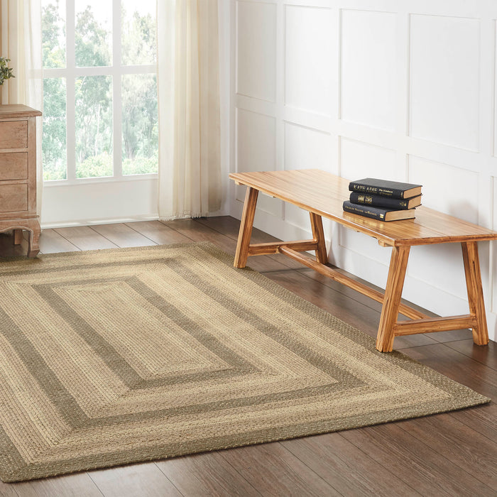 Cobblestone Jute Rug Rect w/ Pad 60x96