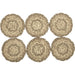 Cobblestone Jute Coaster Set of 6