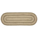 Cobblestone Jute Oval Runner 13x36