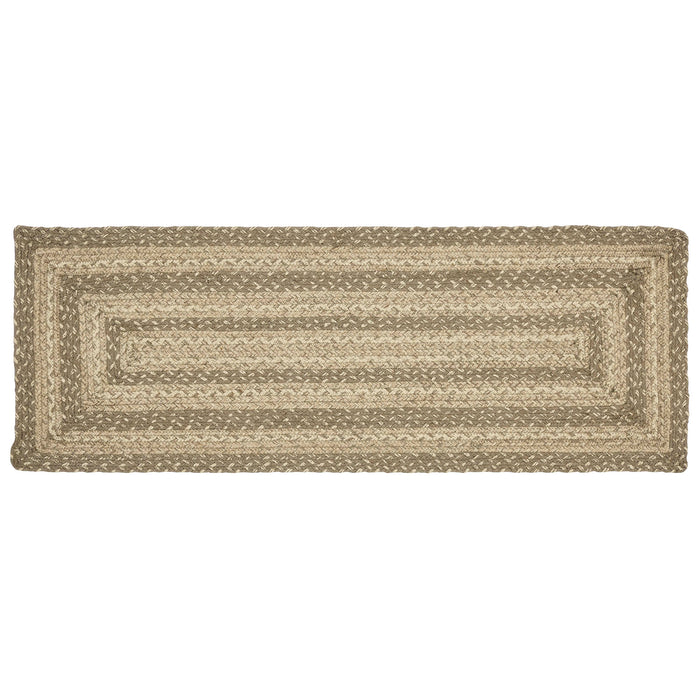 Cobblestone Jute Rect Runner 13x36