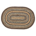 Espresso Jute Rug Oval w/ Pad 20x30