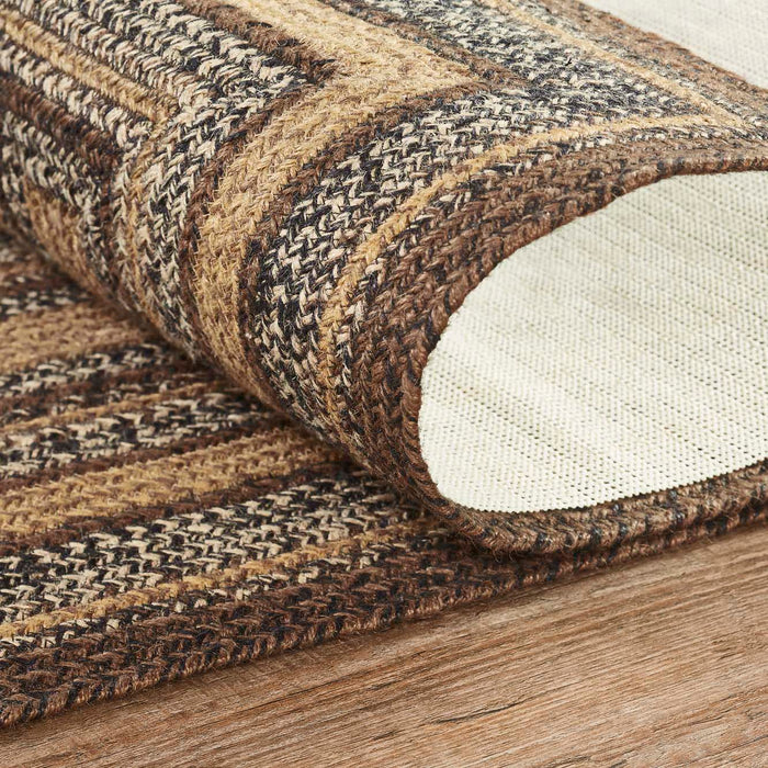 Espresso Jute Rug/Runner Rect w/ Pad 22x72