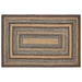 Espresso Jute Rug Rect w/ Pad 60x96