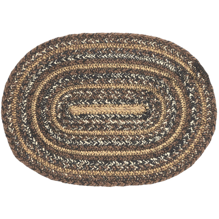 Espresso Jute Oval Placemat 10x15