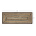 Espresso Jute Rect Runner 13x36