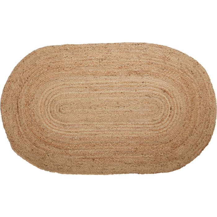 Natural Jute Rug Oval w/ Pad 36x60