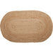 Natural Jute Rug Oval w/ Pad 36x60