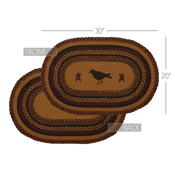 Heritage Farms Crow Jute Rug Oval w/ Pad 20x30