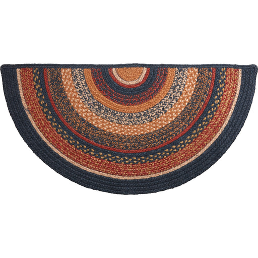 Stratton Jute Rug Half Circle w/ Pad 16.5x33