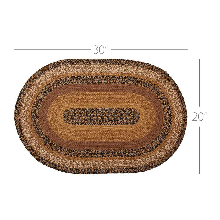 Kettle Grove Jute Rug Oval w/ Pad 20x30