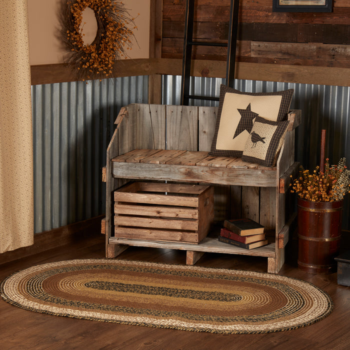 Kettle Grove Jute Rug Oval w/ Pad 36x60