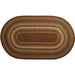 Tea Cabin Jute Rug Oval w/ Pad 27x48