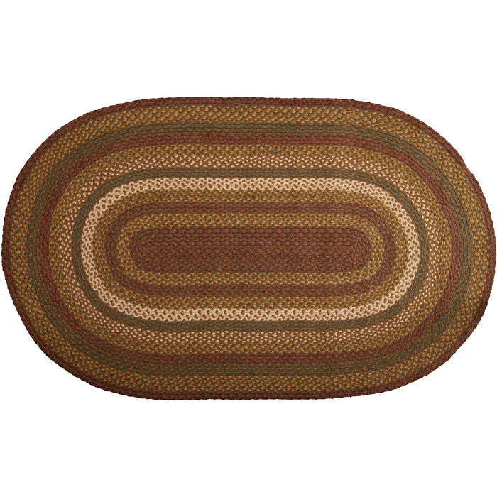 Tea Cabin Jute Rug Oval w/ Pad 36x60