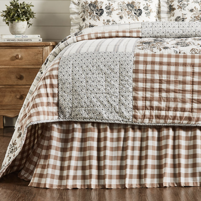 Annie Buffalo Portabella Check Twin Bed Skirt 39x76x16