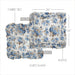 Annie Blue Floral Fabric Euro Sham 26x26